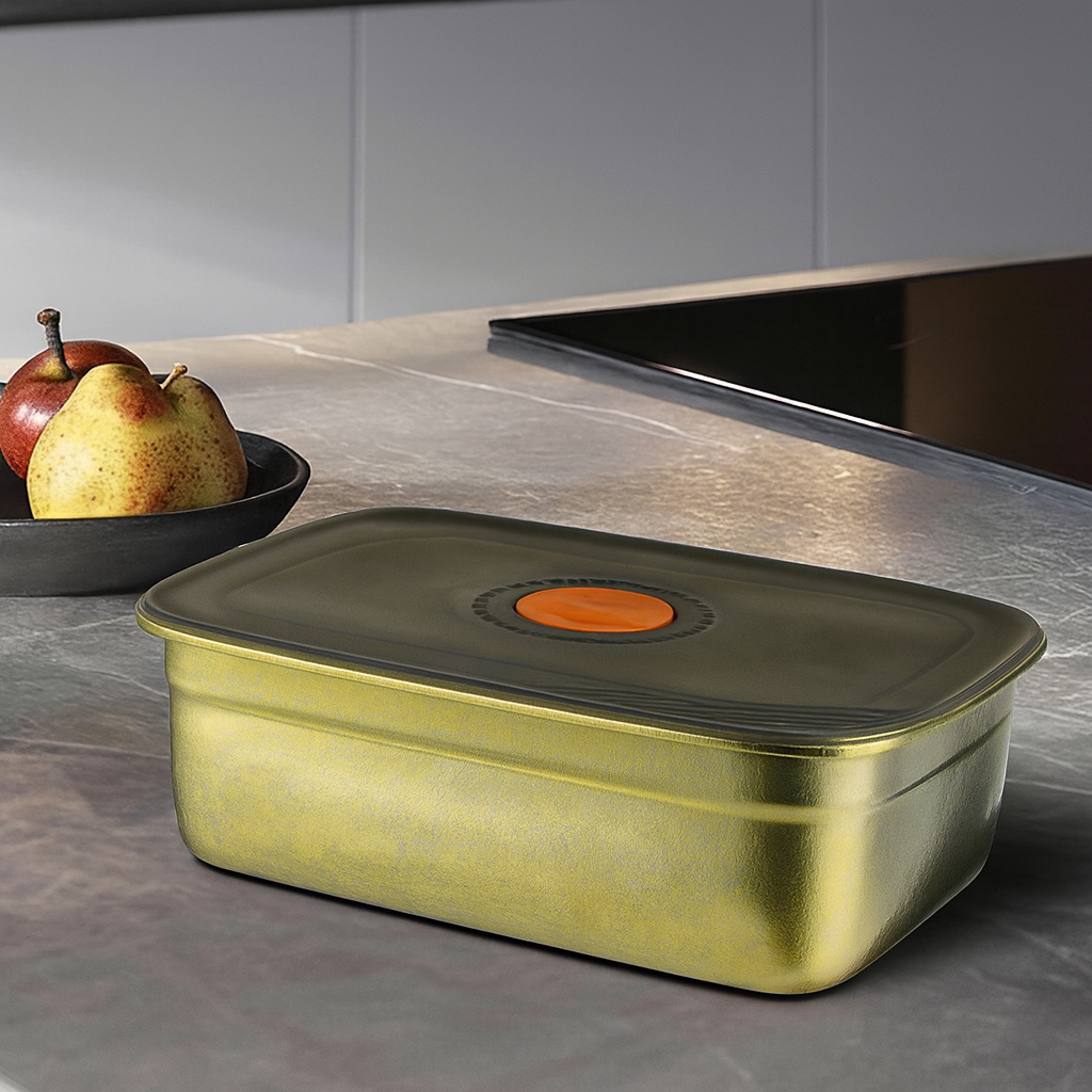 Premium 99.6%Titanium Food Storage Box – 1L Airtight & Odor-Free