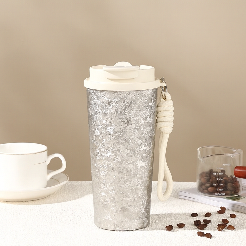 Otiro Pure Titanium Water Bottle – 500ml Lightweight & Durable Colorful Crystal Frosted Finish