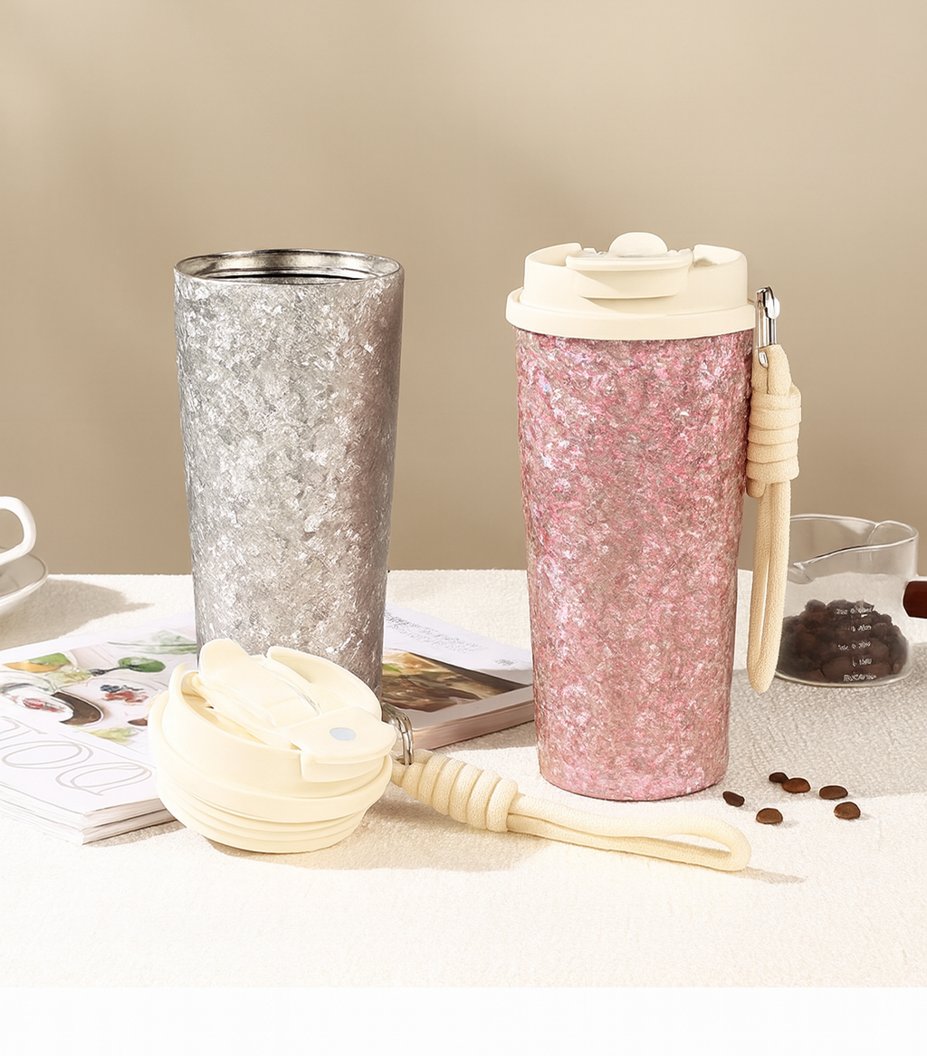 Otiro Pure Titanium Water Bottle – 500ml Lightweight & Durable Colorful Crystal Frosted Finish