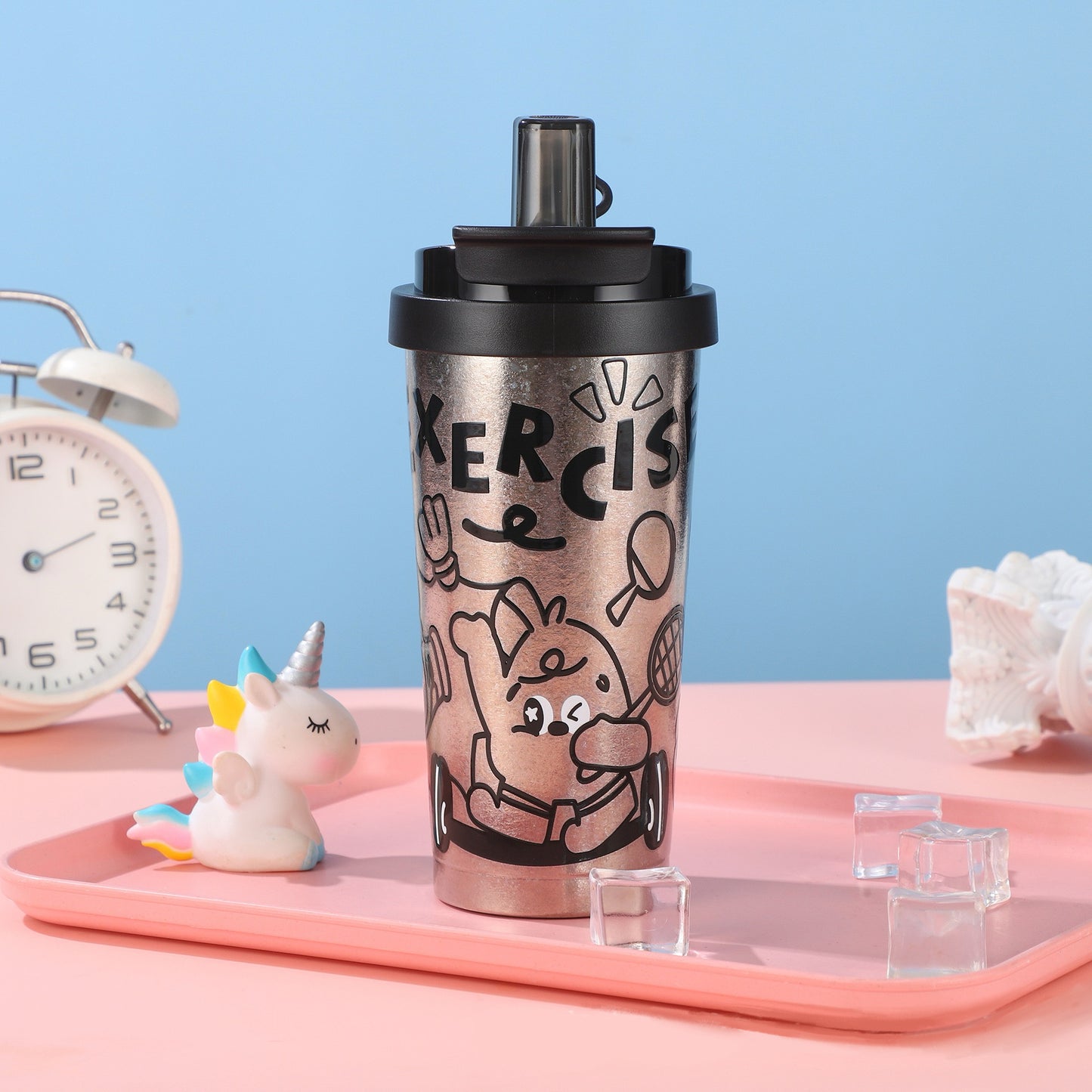CandyPop Series - Otiro Titanium Water Bottle 500 ml Tumbler Strew Lid Lightweight & Durable
