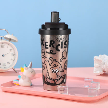 CandyPop Series - Otiro Titanium Water Bottle 500 ml Tumbler Strew Lid Lightweight & Durable
