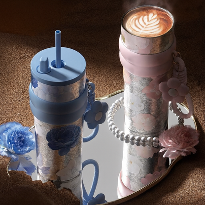 Flower Series - Otiro Titanium Water Bottle 710ml Lightweight & Durable