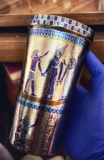Egypt Series - Custom Hand-Painted Titanium Cup