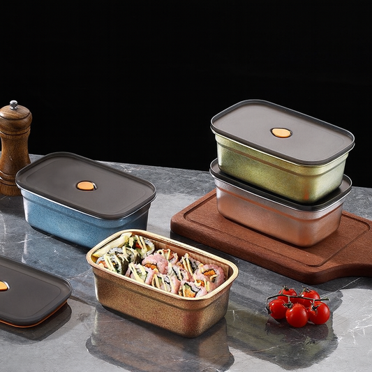 Premium 99.6%Titanium Food Storage Box – 1L Airtight & Odor-Free