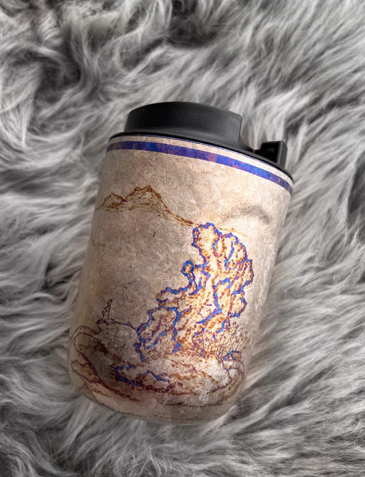 Ortis Artist Custom Hand-Painted Titanium Cup - ShanShui