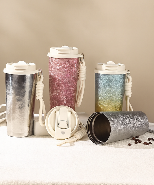 Otiro Pure Titanium Water Bottle – 500ml Lightweight & Durable Colorful Crystal Frosted Finish