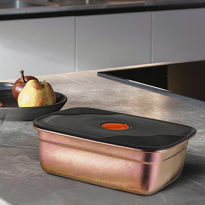 Premium 99.6%Titanium Food Storage Box – 1L Airtight & Odor-Free