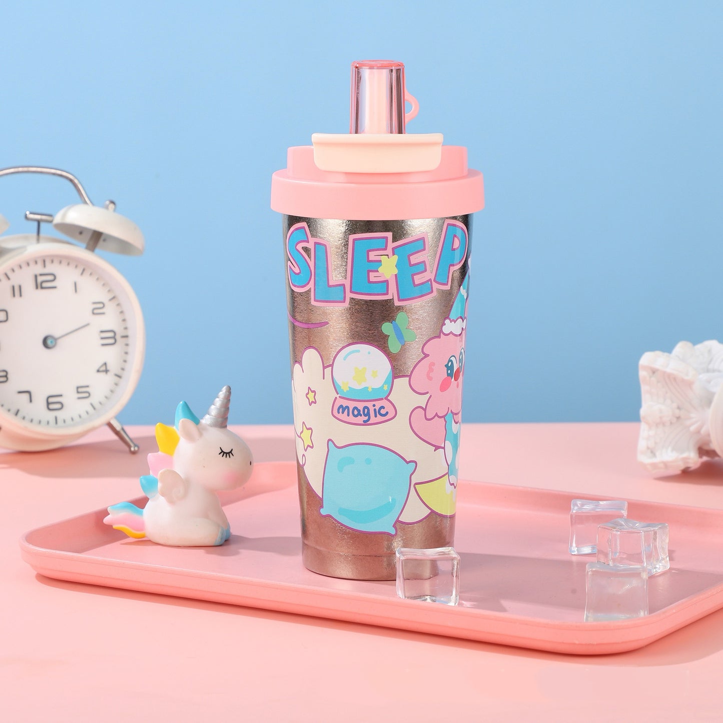 CandyPop Series - Otiro Titanium Water Bottle 500 ml Tumbler Strew Lid Lightweight & Durable